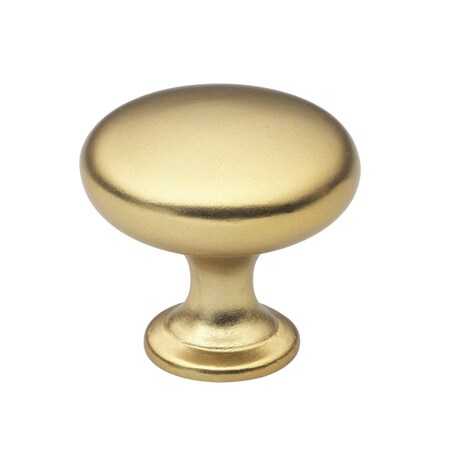 Gliderite Hardware 1-1/8 in. Brass Gold Classic Round Cabinet Knob, 10PK 5411-BG-10